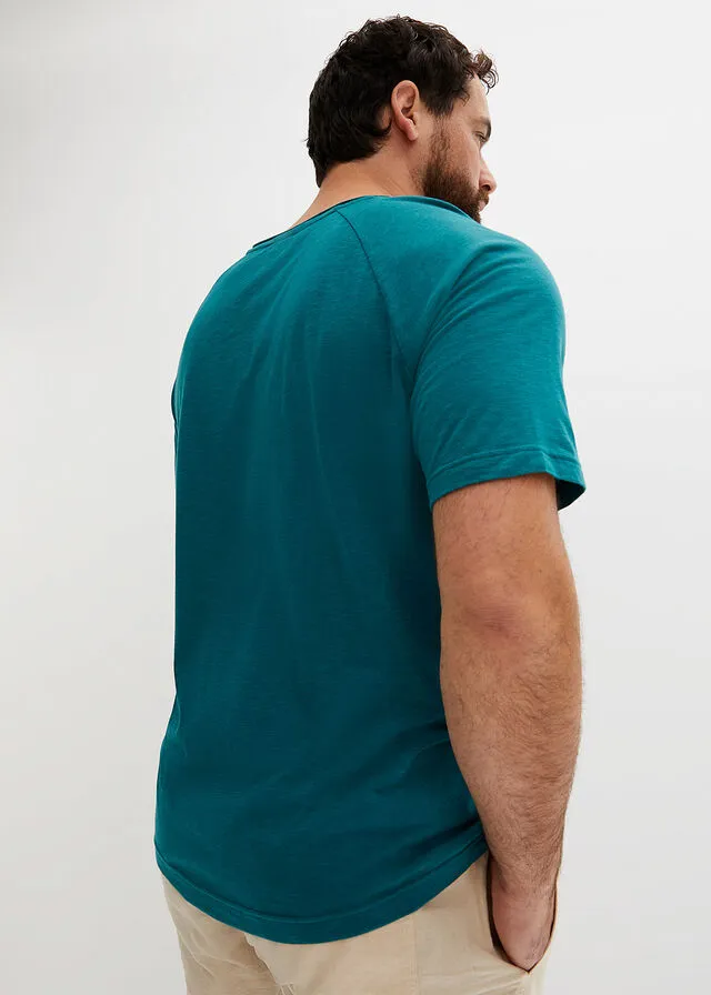 Camiseta con hilo flameado (2 unidades) Azul petróleo + pizarra
